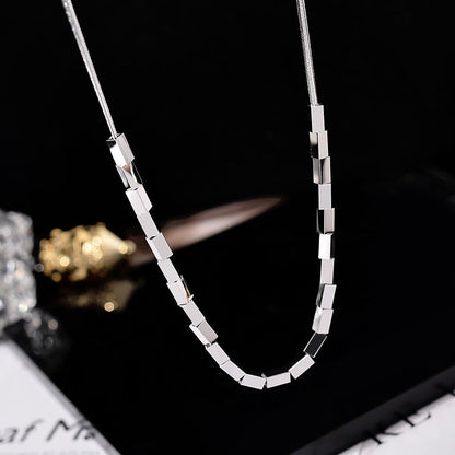 Women's Cold Advanced Design Sense Titanium Steel No Necklaces