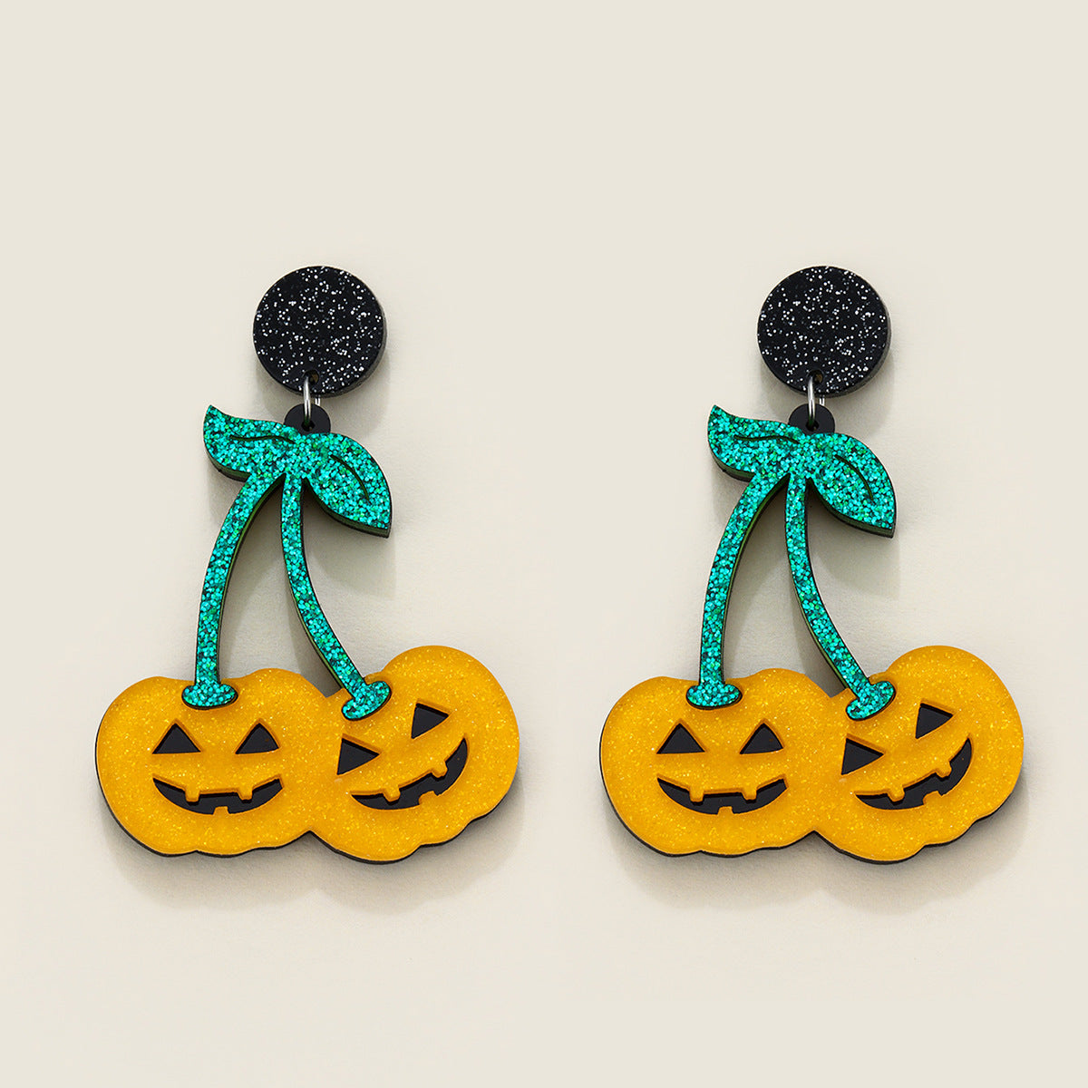 Women's Halloween Cartoon 3d Cute Funny Pumpkin Earrings