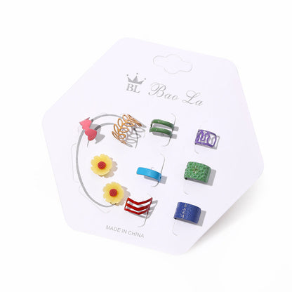 Pairs Imitation Gemstone Crystal Drop Shape Earrings