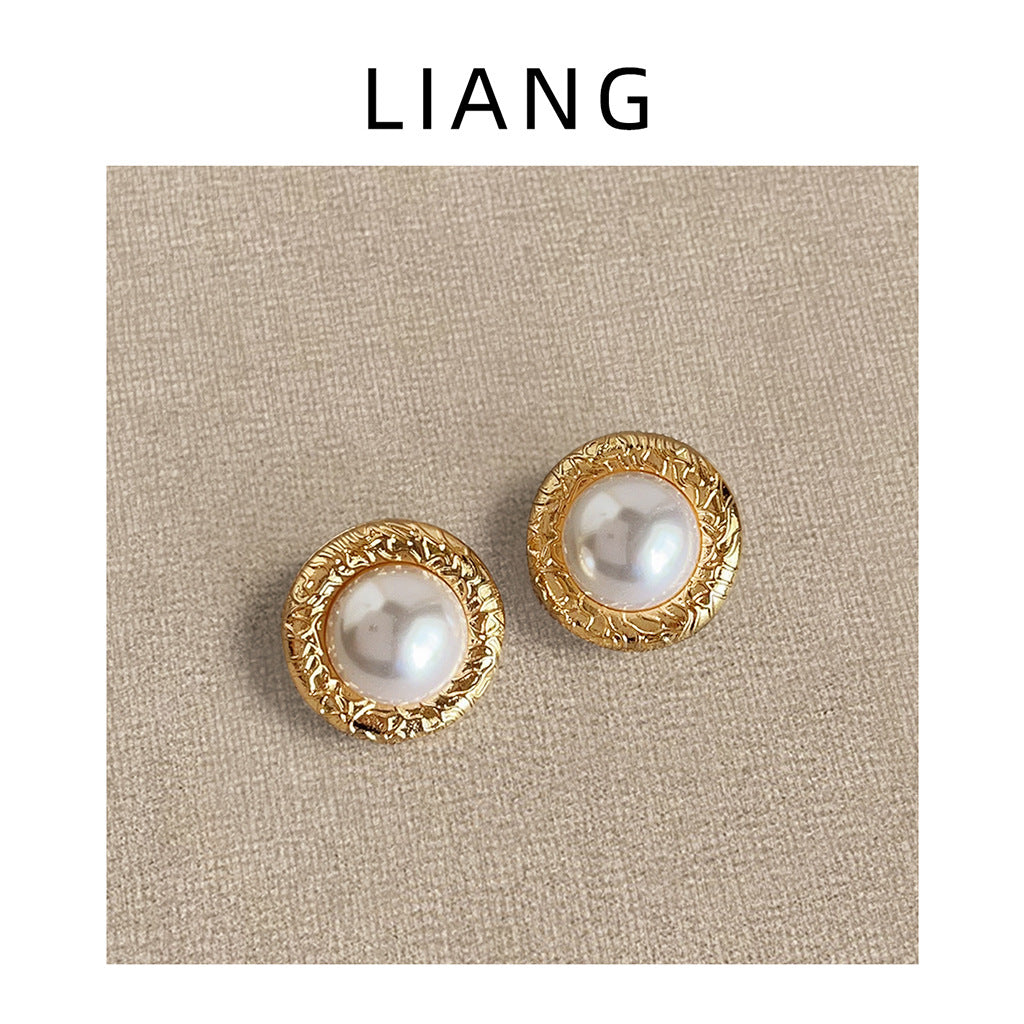 Pull Full Style Retro Round Geometric Exaggerated Earrings