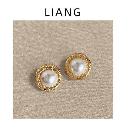 Pull Full Style Retro Round Geometric Exaggerated Earrings