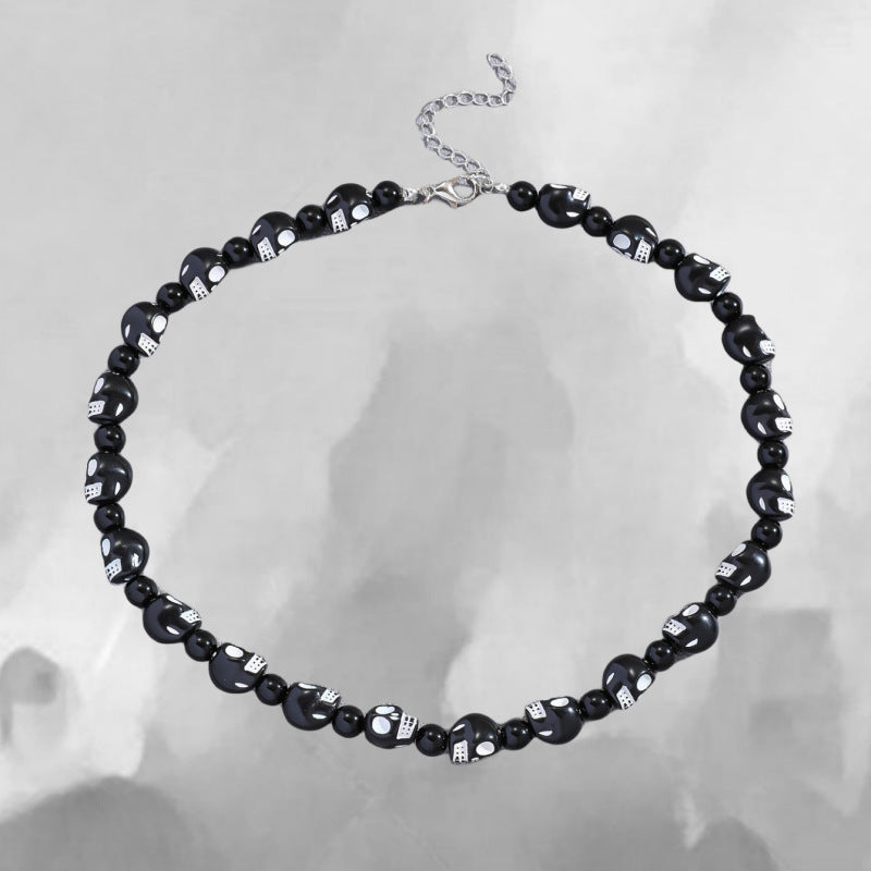 Men's Trend Punk Hip Hop Black And Necklaces