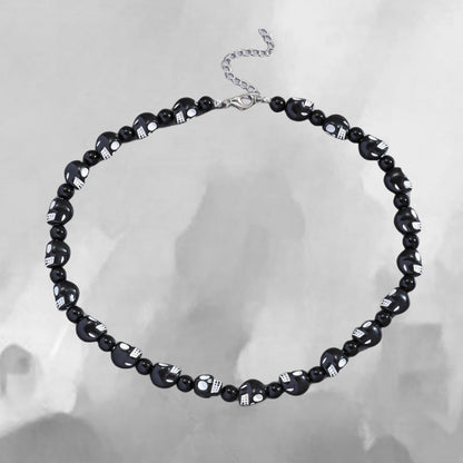 Men's Trend Punk Hip Hop Black And Necklaces