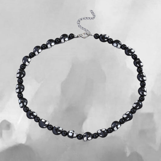 Men's Trend Punk Hip Hop Black And Necklaces