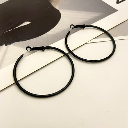 Needle Black Ear Female Simple Cold Earrings