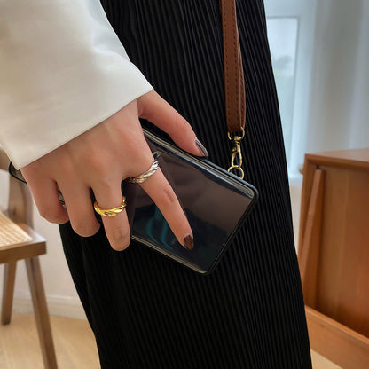 Fashion Wave Pattern Frosted Simple Versatile Rings