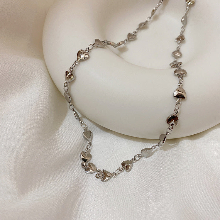 Transparent Bear Metal Smiley Pendant Female Necklaces