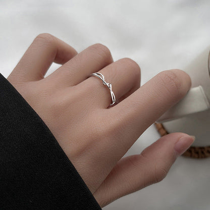 Lines Female Design Geometric Cold Style Rings
