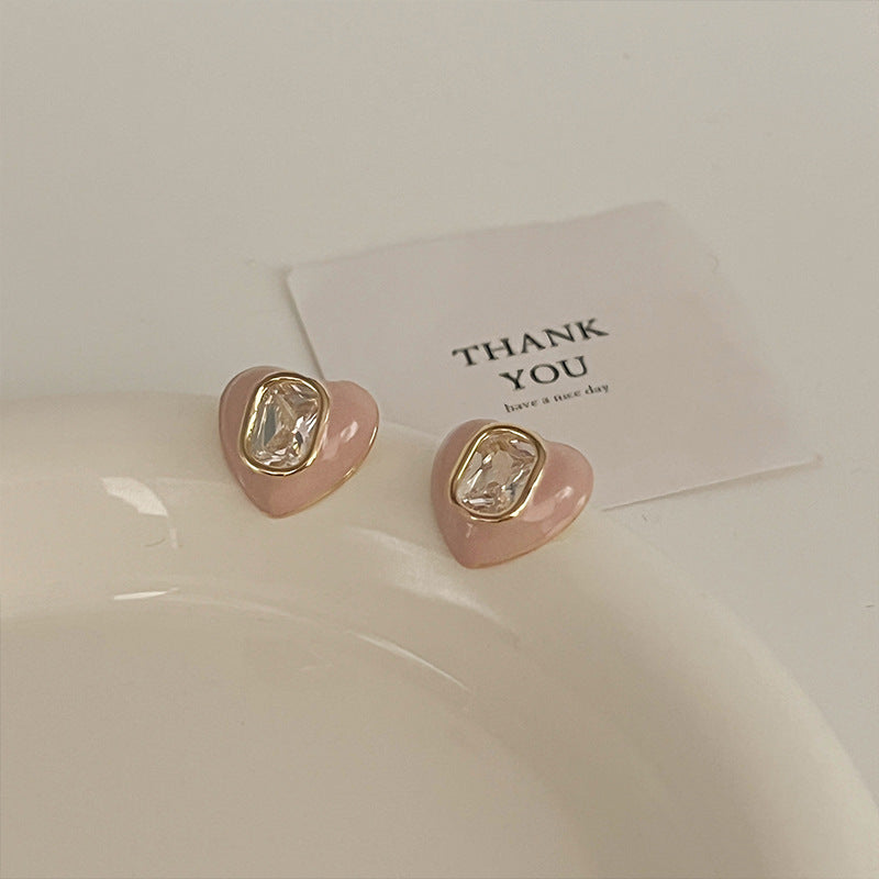 Women's Glazed Diamond For Design Light Luxury Earrings