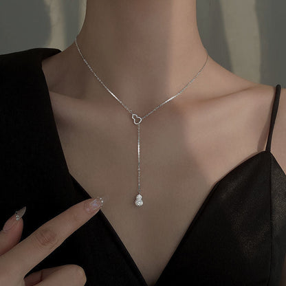 Gourd Hollow Cold Style Female Niche Necklaces