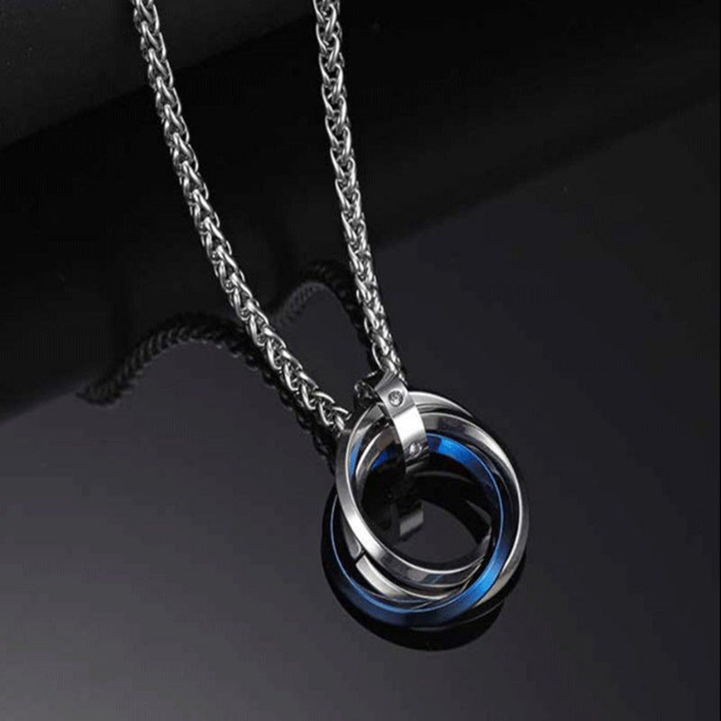 Men's Titanium Steel No Fading Trinity Female Necklaces