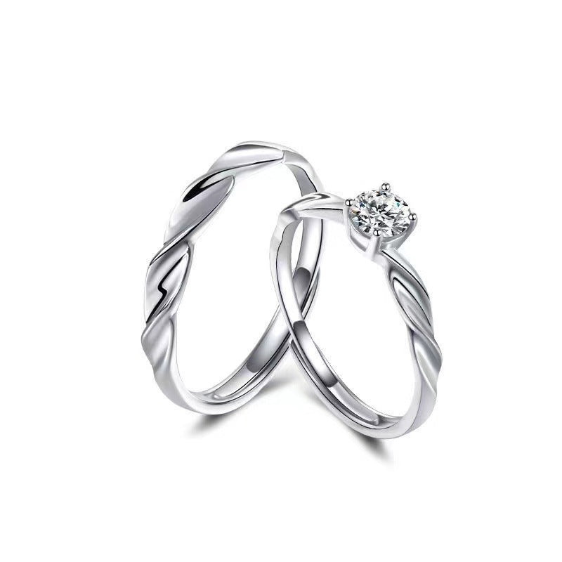 Women's & Men's & Mobius Strip Couple Pair And Rings