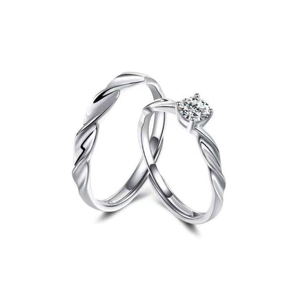 Women's & Men's & Mobius Strip Couple Pair And Rings
