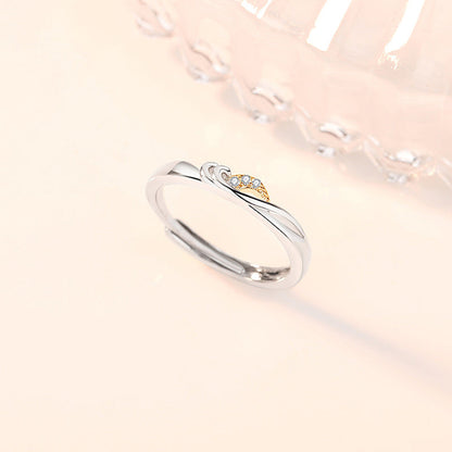 Moon Couple Special Interest Light Luxury Rings