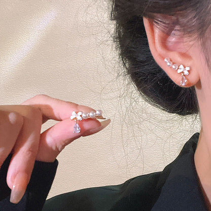 Minority Flower Tassel Female Trendy Super Rings