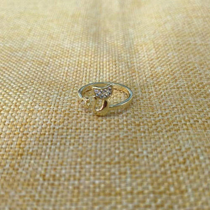 Cat Open Female Diamond Cute Kitty Bracelets