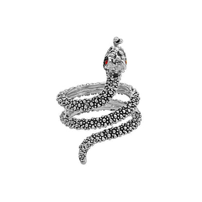 Collection Snake-shaped Animal Open Geometric Retro Rings
