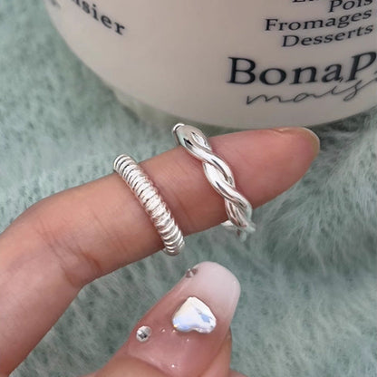 Design Spiral Female Minimalist Style Simple Rings