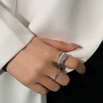 Light Luxury Minority Design Open High Rings