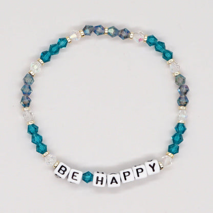 Women's Style Letter Rhombus Crystal Beads Handmade Bracelets