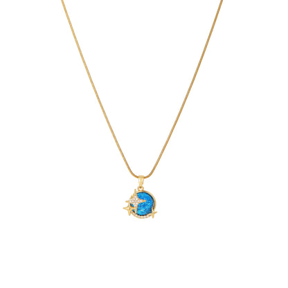 Broadcast Fashion Star Sea Titanium Steel Necklaces