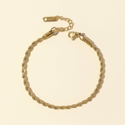 Chain Female Hip Hop Punk Gold Stainless Bracelets