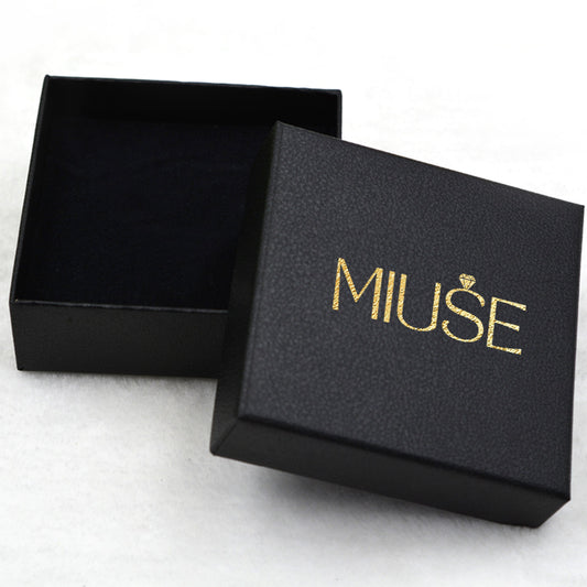 8Ct Baguette Cut Blue Sapphire Engagement Ring-Miusejewelry